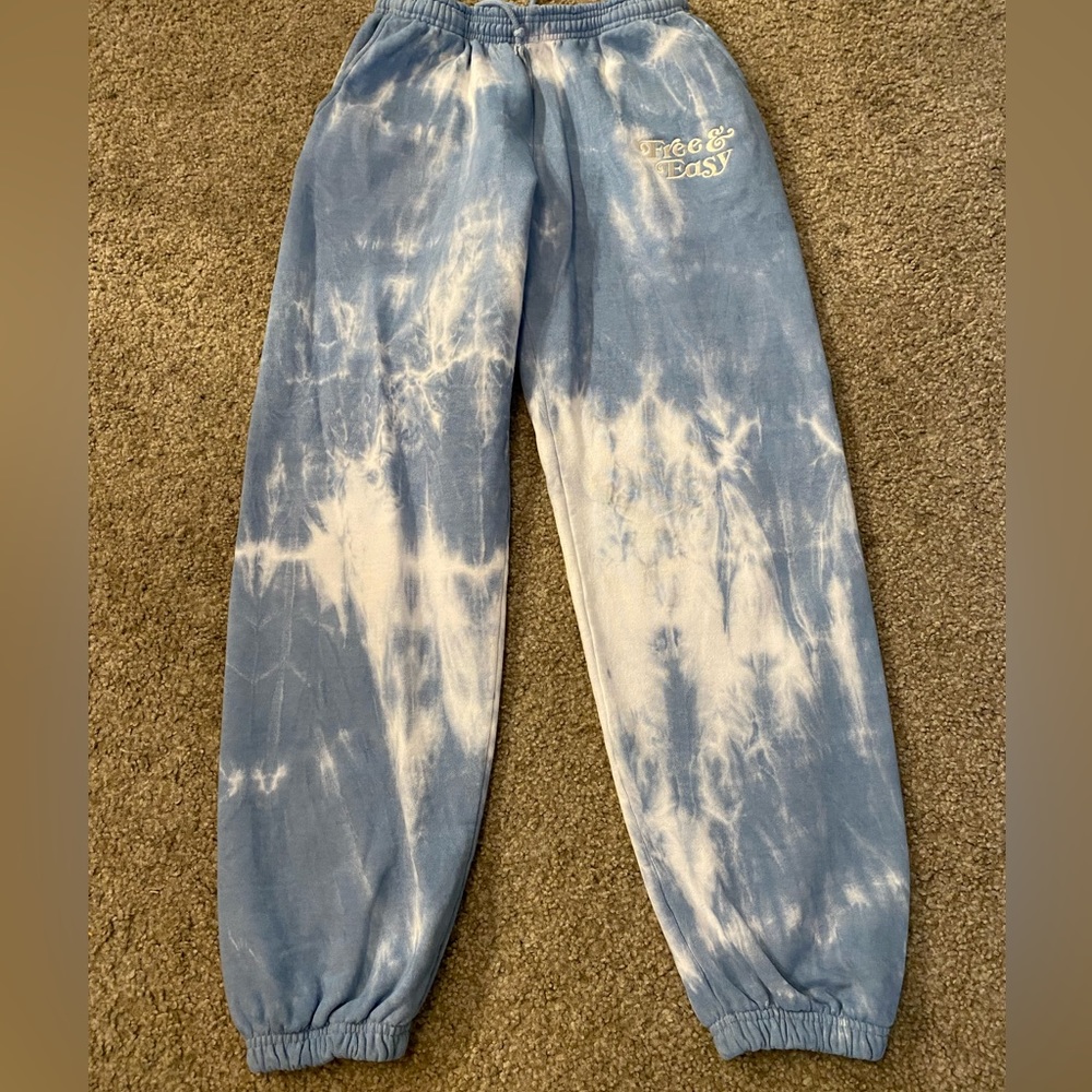 Free and Easy Premium Heavyweight Tie Dye Sweatpants Large - no tags never worn